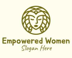 Feminine Golden Beauty logo design