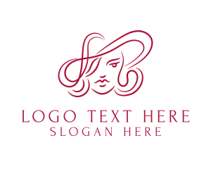 60s - Red Hat Woman logo design