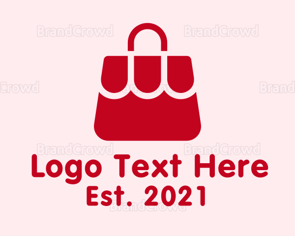 Red Fashion Handbag Logo