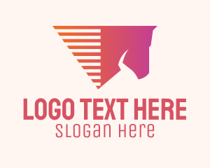 Modern - Modern Horse Motion Line logo design