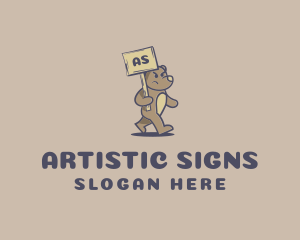 Signage - Angry Bear Signage logo design