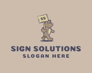 Signage - Angry Bear Signage logo design