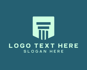 Digital Media - Financial Greek Pillar logo design