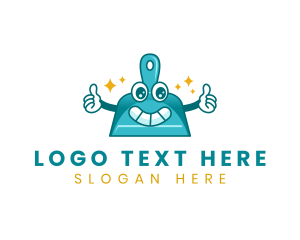 Sweeping - Dustpan Cleaning Sweeping logo design