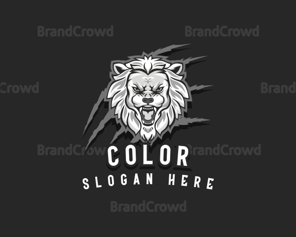 Wild Lion Scratch Logo