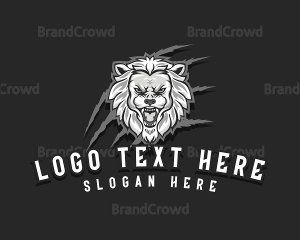 Wild Lion Scratch Logo