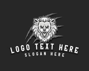 Predator - Wild Lion Scratch logo design