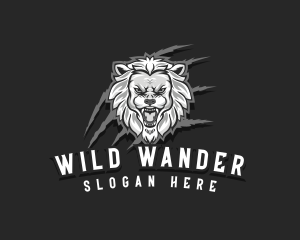 Wild Lion Scratch logo design