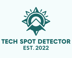 Detector - Outdoor Mountain Compass logo design