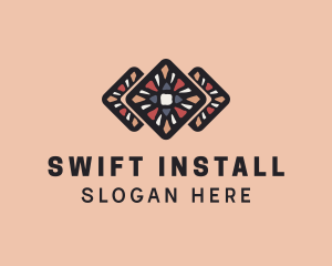 Installation - Random Tile Flooring logo design