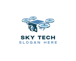 Drone Security Camera logo design