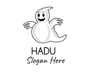 Happy Halloween Ghost  Logo