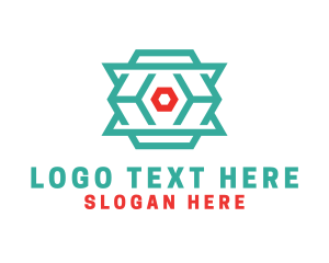 Clan - Geometric Computer Company logo design