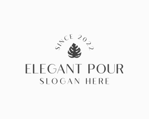 Elegant Leaf Wordmark logo design