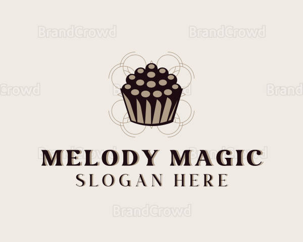 Sweet Cupcake Muffin Logo