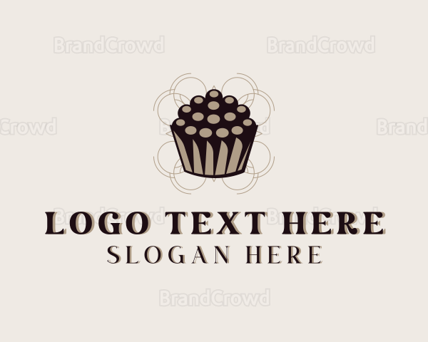 Sweet Cupcake Muffin Logo