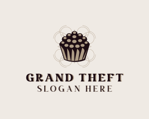 Sweet Cupcake Muffin Logo