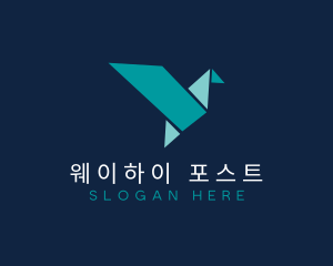 Origami Bird logo design