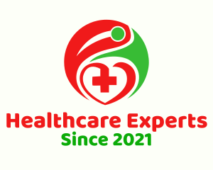 Healthcare Human Heart  logo design