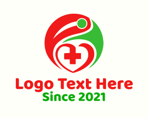 Health Clinic - Healthcare Human Heart logo design