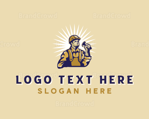 Handyman Construction Repairman Logo