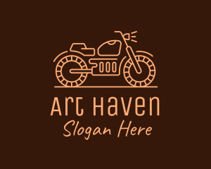 Cool Vintage Motorcycle Motorbike logo design