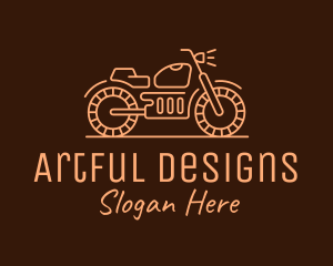 Cool Vintage Motorcycle Motorbike logo design