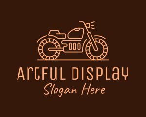 Cool Vintage Motorcycle Motorbike logo design