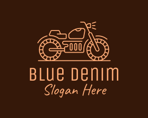 Cool Vintage Motorcycle Motorbike logo design