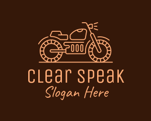 Cool Vintage Motorcycle Motorbike logo design