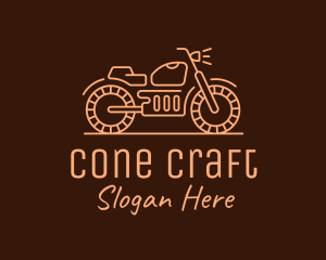 Cool Vintage Motorcycle Motorbike logo design