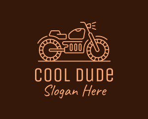 Cool Vintage Motorcycle Motorbike logo design