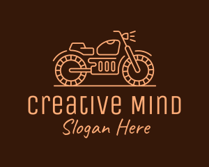 Cool Vintage Motorcycle Motorbike logo design