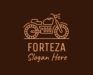 Cool Vintage Motorcycle Motorbike logo design