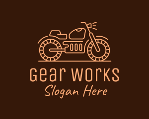 Cool Vintage Motorcycle Motorbike logo design