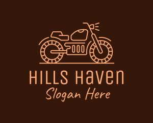 Cool Vintage Motorcycle Motorbike logo design