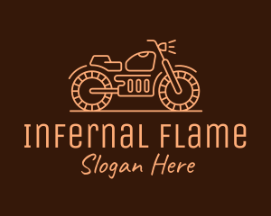 Cool Vintage Motorcycle Motorbike logo design