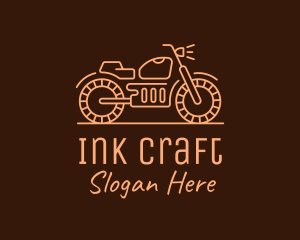 Cool Vintage Motorcycle Motorbike logo design