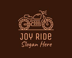 Ride - Cool Vintage Motorcycle Motorbike logo design