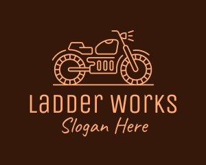 Cool Vintage Motorcycle Motorbike logo design