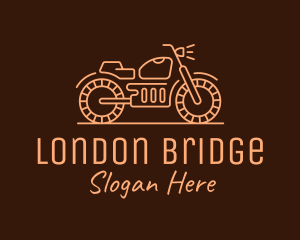 Cool Vintage Motorcycle Motorbike logo design