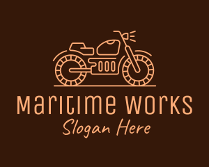 Cool Vintage Motorcycle Motorbike logo design