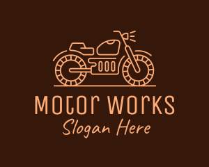 Motor - Cool Vintage Motorcycle Motorbike logo design