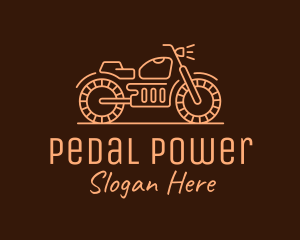 Cycling - Cool Vintage Motorcycle Motorbike logo design