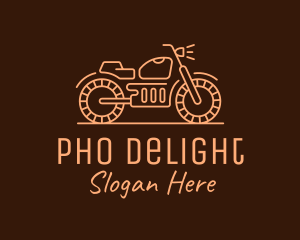 Cool Vintage Motorcycle Motorbike logo design