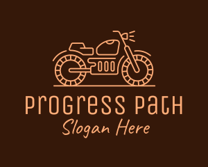 Cool Vintage Motorcycle Motorbike logo design