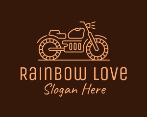 Cool Vintage Motorcycle Motorbike logo design