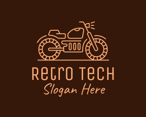 Cool Vintage Motorcycle Motorbike logo design