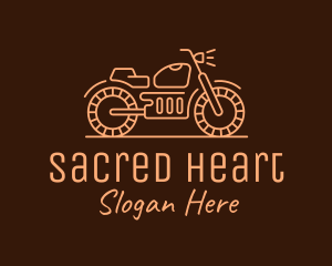 Cool Vintage Motorcycle Motorbike logo design