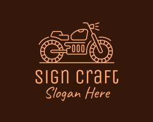 Cool Vintage Motorcycle Motorbike logo design